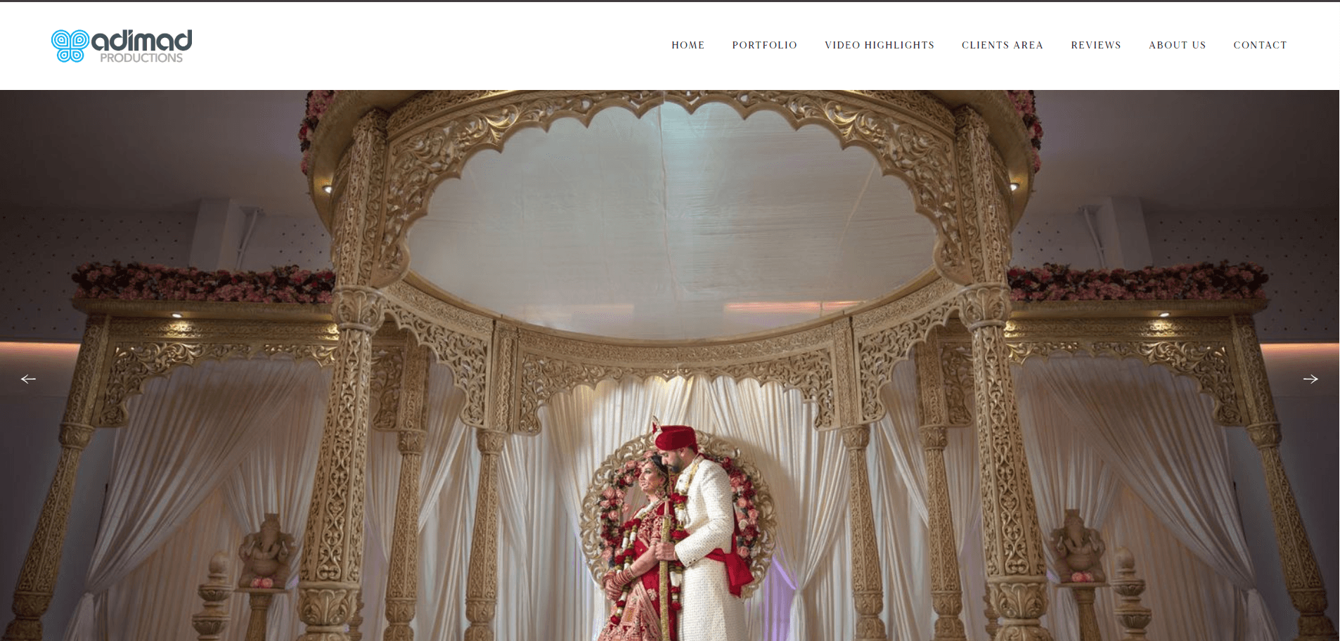 Adimad Productions - High-performance portfolio for a UK-based production house.